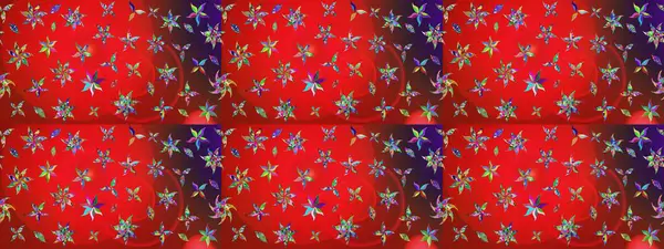 Modern gelişim kırmızı ve kahverengi raster arka plan duvar kâğıdı illüstrasyonu klasik çizgili, desenli desenli çiçekler, çiçekli süsler. Çiçekli el çizimi çizimi deseni.