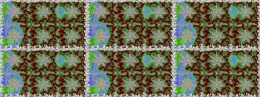 Çiçek deseni. Duvar kâğıdı barok, İspanyol kumaşı. Kusursuz raster arka plan. Kahverengi ve bej renklerde altın elementler. Şekil grafik deseni.