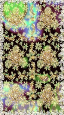 Klasik raster şablonu. Tekrarlayan elementlerle kusursuz soyut arkaplan. Tarafsız ve altın desenli.