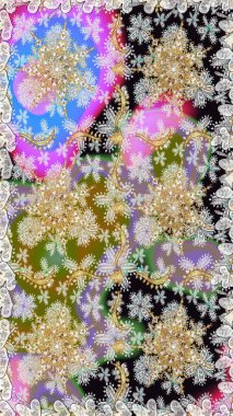 Kusursuz klasik raster grisi ve altın desenli. Geleneksel oryantasyon süsü. Klasik vintage arkaplan.