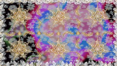 Klasik raster şablonu. Tarafsız ve altın desenli. Tekrarlayan ögelerle kusursuz soyut arkaplan.