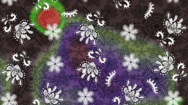 Raster. Renkli Bahar Teması eskiz kalıbı. Düz Çiçek Elementleri Tasarımı.