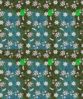 Tekstil, kumaş, kapaklar, duvar kağıtları, baskı, naylon, koleksiyon defteri, örgü, dekupaj için güzel bir eskiz. Küçük yeşil ve mavi çiçeklerle oldukça kaliteli besin torbası deseni.