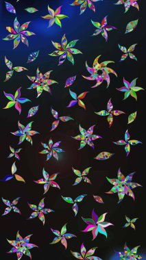 Gri ve mavi renkte çiçekler. Çiçekli karalama şeklinde Raster çiçek deseni. Nazik, sevimli çiçek arkaplanı..