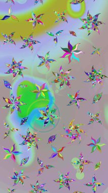 Tarafsız ve gri renkler üzerine çiçek desenli çizimler, el yapımı papatyalar, papatyalar. Tekrarlanan çiçek arkaplanı, zarif nötr ve gri çiçek duvar kağıdı.