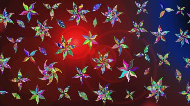 Karalama çiçekleri çizim kalıbı. Sanat ilham verici ve kırmızı stil çiçekler ve arka plan bırakır. Kahverengi ve kırmızı el çizimi desen. Raster deseni.