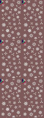 Raster illüstrasyonu. Güzel kumaş deseni. Bahar çiçekli güzel bir çiçek deseni..