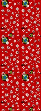 Tekrar eden çiçek arkaplanı, zarif kırmızı ve nötr çiçek duvar kağıdı. Kırmızı ve nötr renkler üzerine çiçek desenli çizimler, el yapımı papatyalar, papatyalar..