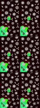 Tekstil, kumaş, kapaklar, duvar kağıtları, baskı, naylon, koleksiyon defteri, örgü, dekupaj için güzel bir eskiz. Millefleur 'lar. Küçük siyah ve nötr çiçeklerle oldukça kaliteli besin torbası deseni.