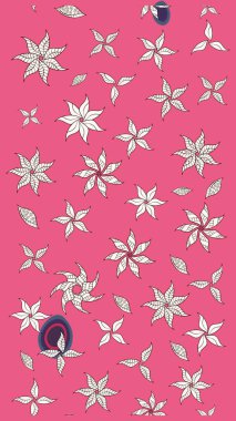 Pembe ve nötr renklerde güzel bir tekstil. Raster illüstrasyonu. Suluboya çiçekli çiçek deseni.