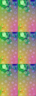 Çiçekli tebrik kartı. Raster illüstrasyonu. Çiçek arkaplan. Suluboya çiçek buketi. Tarafsız ve yeşil renklerde. Doğum günü kartı ya da düğün davetiyesi.