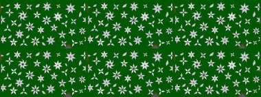 Renkli Yaz Temalı eskiz kalıbı. Raster Illustrasyon 'daki Çiçek Deseni' nin son moda çizimi. Düz Çiçek Elementleri Tasarımı. Güzel kumaş deseni.