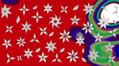 Raster. Zarif, parlak ve eskiz kırmızı ve nötr çiçek desenli tasarım. Sabıka baskıları, bebek kıyafetleri, duvar kâğıtları, paket kutuları vb..