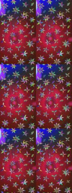 Kırmızı ve kahverengi renkte çiçeklerle çizilmiş çiçek deseni. Suluboya tarzında kırmızı ve kahverengi renkte çiçekler.