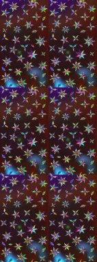 Raster. Zarif, parlak ve eskiz kahverengi ve mor çiçek desenli tasarım. Sabıka baskıları, bebek kıyafetleri, duvar kâğıtları, paket kutuları vb..