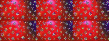 Egzotik çiçekler, kırmızı ve kahverengi renkler üzerine botanik, parlak klasik doğa. Klasik tropikal doğal elementlerin suluboya seti. Raster illüstrasyonu.