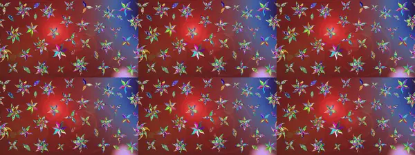 Çiçek desenli eskiz, yaz çiçekleri. Kahverengi ve kırmızı renkte çiçekler. Renkli Bahar Teması eskiz kalıbı. Düz Çiçek Elementleri Tasarımı.