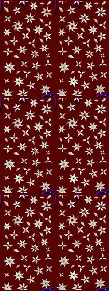 Raster illüstrasyonundaki çiçek desenli çizim. Düz Çiçek Elementleri Tasarımı. Kırmızı ve nötr renklerde çiçekler. Renkli Yaz Teması çizim şablonu.