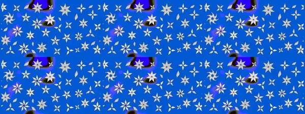 Arkaplan dokusu, duvar kağıdı, mavi ve nötr renklerde çiçek teması. Soyut etnik raster çizim kalıbı. Kabile sanatı boho baskısı, klasik çiçek arkaplanı.