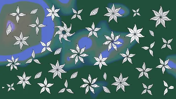 Klasik çiçek desenli. Raster 'ın taze dokusu. Yumuşak fayans. Yumuşak pamuk tasarımı. Paketleme, tekstil, duvar kağıdı için çiçek arkaplanı.