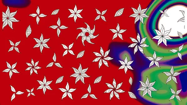 Raster. Zarif, parlak ve eskiz kırmızı ve nötr çiçek desenli tasarım. Sabıka baskıları, bebek kıyafetleri, duvar kâğıtları, paket kutuları vb..