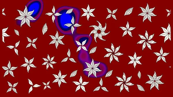 Kırmızı ve nötr renklerde çiçekler. Nazik, sevimli çiçek arkaplanı. Raster çiçek desenli ve çiçekli..