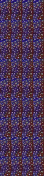 Raster illüstrasyonundaki çiçek desenli çizim. Mor ve mor renkte çiçekler.