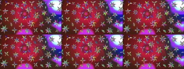 Güzel kumaş deseni. Raster illüstrasyonu. Bahar çiçekli güzel bir çiçek deseni..