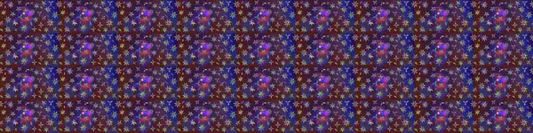 Eski usul. Renkli desenli eskiz deseni, mor ve mor çiçekler ve dekoratif elementler. Eskiz geçmişi. Raster illüstrasyonu. Kumaş, tekstil ve duvar kağıdı baskısı için..