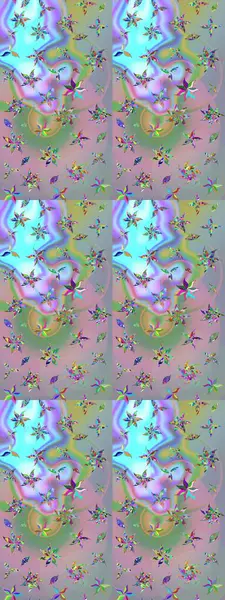 Nazikçe, güzel çiçek arkaplanı. Tarafsız ve mavi renkte çiçekler. Raster çiçek desenli ve çiçekli..