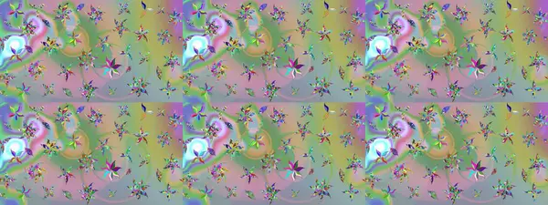 Soyut etnik raster çizim kalıbı. Arkaplan dokusu, duvar kağıdı, çiçek teması tarafsız ve yeşil renklerde. Kabile sanatı boho baskısı, klasik çiçek arkaplanı.