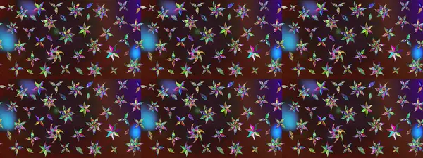 Raster - stok. Kahverengi ve mor çiçekli eskiz deseni, suluboya çiçek deseni, sevimli çiçek, duvar kağıdı, kart veya kumaş için fayanslı.