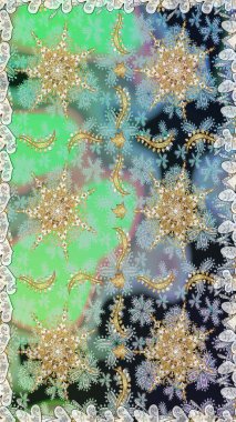 Kusursuz raster arka plan. Tarafsız renklerde grafiksel modern kusursuz desen. Kusursuz çiçek deseni. Duvar kâğıdı barok, İspanyol kumaşı.