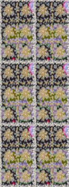 Geleneksel klasik altın desen. Raster oryantal süs. Gri renkli ve altın elementli altın desenli. Barok tarzında kusursuz bir doğulu süsü..