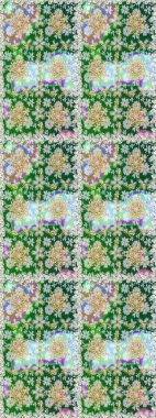 Raster illüstrasyonu. Tarafsız renklerde, altın elementlerle klasik, pürüzsüz desen.