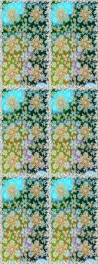 Raster illüstrasyonu. Tarafsız renklerde, altın elementlerle kusursuz desen. Geleneksel oryantasyon süsü. Klasik klasik klasik arka plan. Kusursuz klasik raster altın desenli.