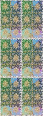 Kusursuz altın desen. Raster oryantal süs. Altın elementlerle nötr renklerde altın desen.