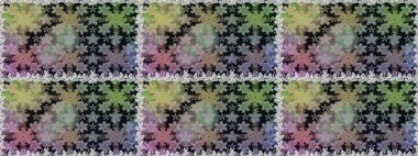 Geleneksel oryantasyon süsü. Kusursuz klasik raster altın desenli. Klasik klasik klasik arka plan. Raster illüstrasyonu. Gri renklerde, altın elementlerle kusursuz desen.