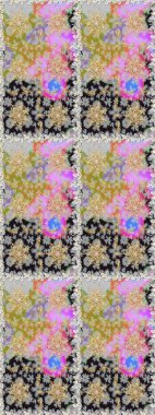 Kusursuz altın desen. Gri renklerde, altın elementlerle kusursuz desen. Raster doğulu süsü.