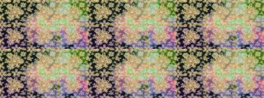 Kusursuz soyut bir arkaplan. Oriental raster klasik nötr ve altın desenli. Raster illüstrasyonu.