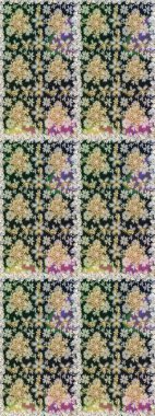 Süslü raster dekorasyonu. Barok tarzında duvar kağıdı tasarımı için kusursuz damaske deseni arkaplanı. Altın elementlerle gri renklerde altın desen.