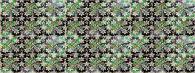 Raster oryantal süs. Gri renkli ve altın elementli altın desenli. Kusursuz altın desen.