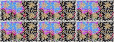 Barok tarzında kusursuz bir doğulu süsü. Geleneksel klasik raster altın pürüzsüz desen. Gri renklerdeki altın elementler.