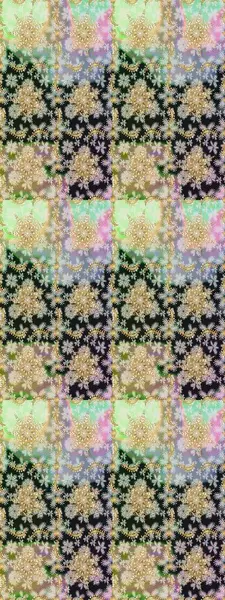 Tarafsız renklerde, altın elementlerle kusursuz klasik desen. Noel, kar tanesi, yeni yıl 2019.