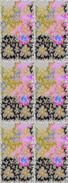 Kusursuz altın desen. Gri renklerde, altın elementlerle kusursuz desen. Raster doğulu süsü.