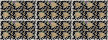 Raster altın pürüzsüz desen. Doğu tarzı arabesk tarzında altın elementler. Kusursuz altın desenli bukleler. Gri renklerde kusursuz desen.