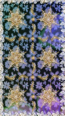 Sembol bayramı, yeni yıl kutlamaları, altın desenler. Kış kar dokusu duvar kağıdı. Gri renkli altın kar taneleri. Noel altın kar taneleri kusursuz desen.