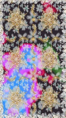 Geleneksel klasik raster altın pürüzsüz desen. Gri renklerdeki altın elementler. Barok tarzında kusursuz bir doğulu süsü..