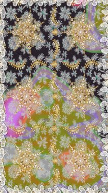 Gri renkler ve altın elementler üzerinde altın pürüzsüz desen. Gri renklerde ve altın elementlerle kusursuz klasik desen. Noel, kar tanesi, yeni yıl.