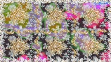 Gri renkli Raster altın deseni. Kış sembolü, Mutlu Noeller, Mutlu yıllar 2019. Altın kar tanesi kadar basit. Soyut duvar kağıdı, ambalaj dekorasyonu.